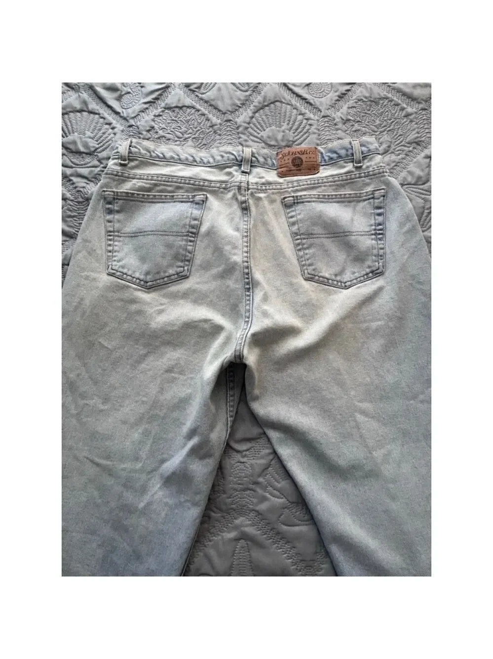 St. John’s Bay Men’s Relaxed Fit Light Blue Jeans Size 38x29 Cotton Denim